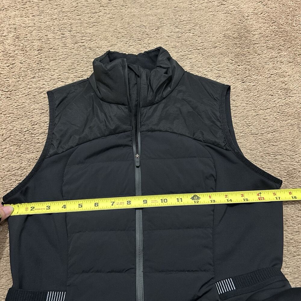 LULULEMON DOWN FOR IT ALL VEST sz 8 CLASSIC BLACK 700-Fill Goose Down Jacket - Picture 4 of 7